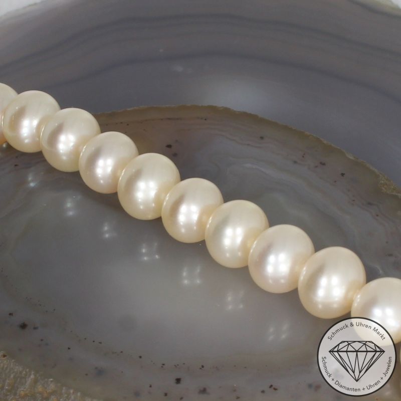 Wert 1950 € Diamant Korall Perlen Collier in 750er 18 K Gelbgold - 105648
