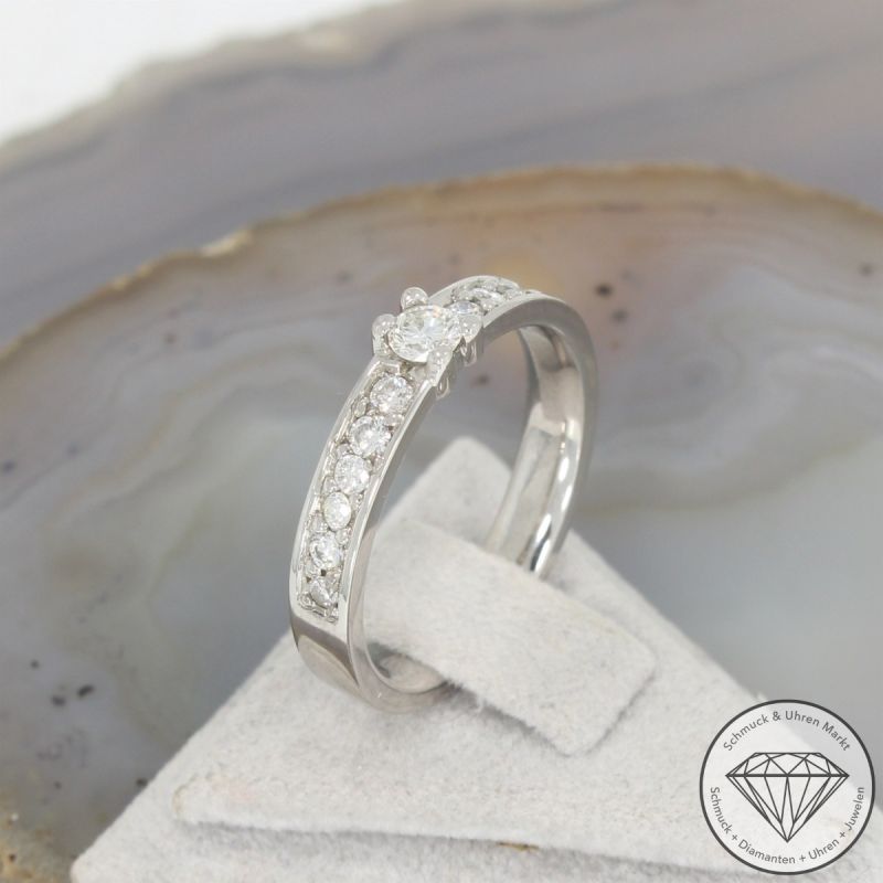 Wert 2450 € Brillant Ring in 900er Platin - 105675