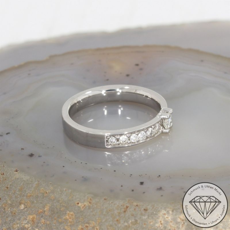 Wert 2450 € Brillant Ring in 900er Platin - 105675