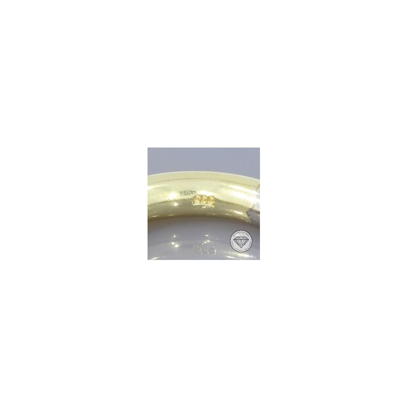 Wert 2450 € Bicolor Solitär Brillant Ring in 333er 8 K Gold - 105697