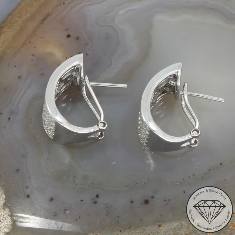 Wert 6890 € Diamant Ohrringe in 585er 14 K Weißgold - 105734