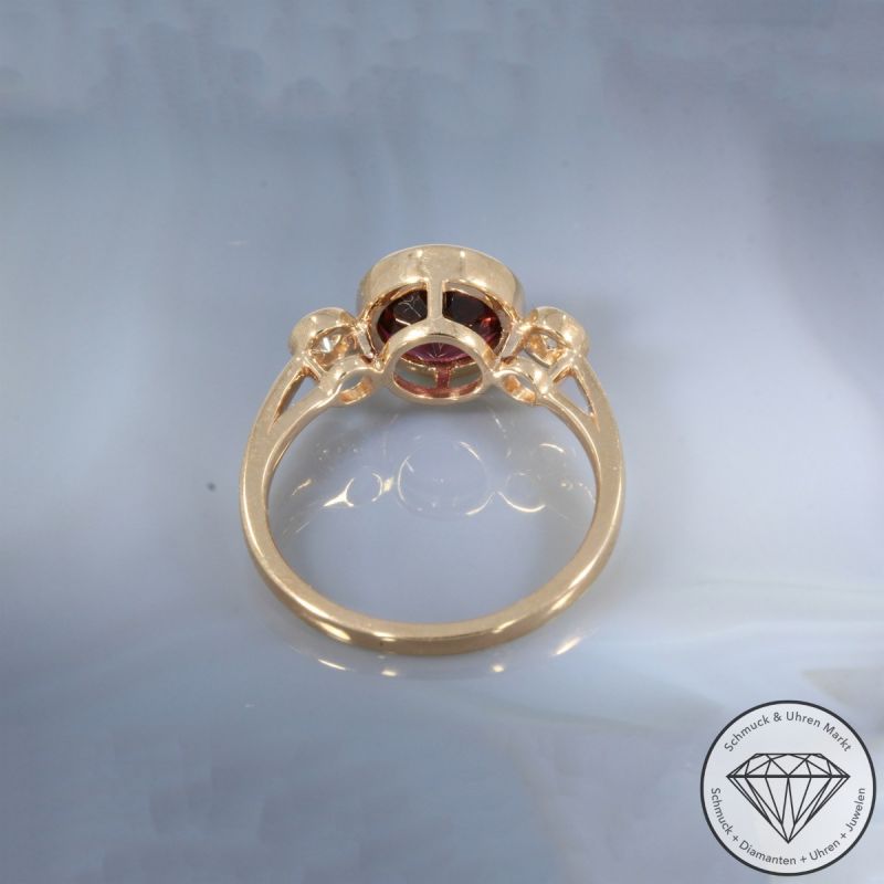Wert 2690 € Brillant Turmalin Ring in 585er 14 K Rosegold - 105743