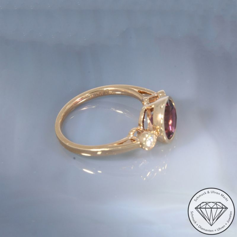 Wert 2690 € Brillant Turmalin Ring in 585er 14 K Rosegold - 105743