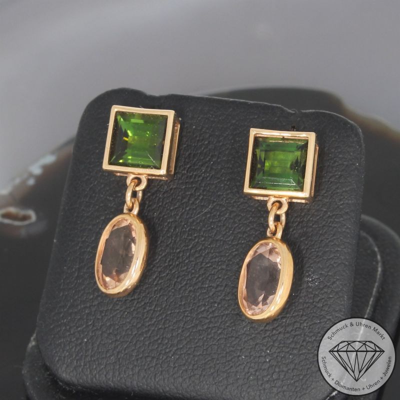 Wert 2450 € Turmalin Ohrringe (5,12 carat) in 750er 18 K Roségold - 105751