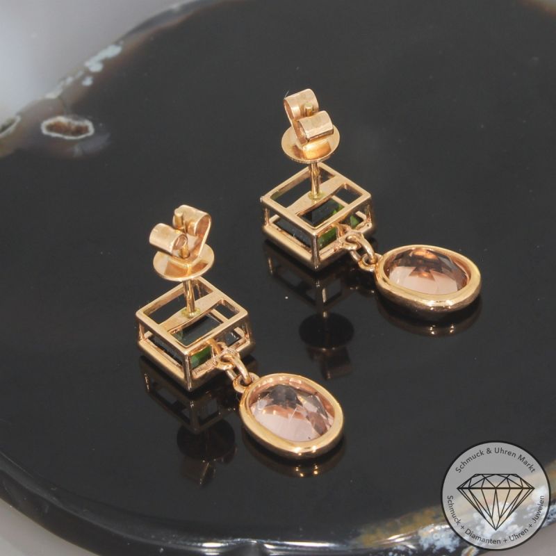 Wert 2450 € Turmalin Ohrringe (5,12 carat) in 750er 18 K Roségold - 105751
