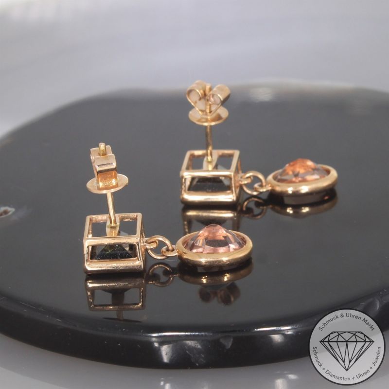 Wert 2450 € Turmalin Ohrringe (5,12 carat) in 750er 18 K Roségold - 105751