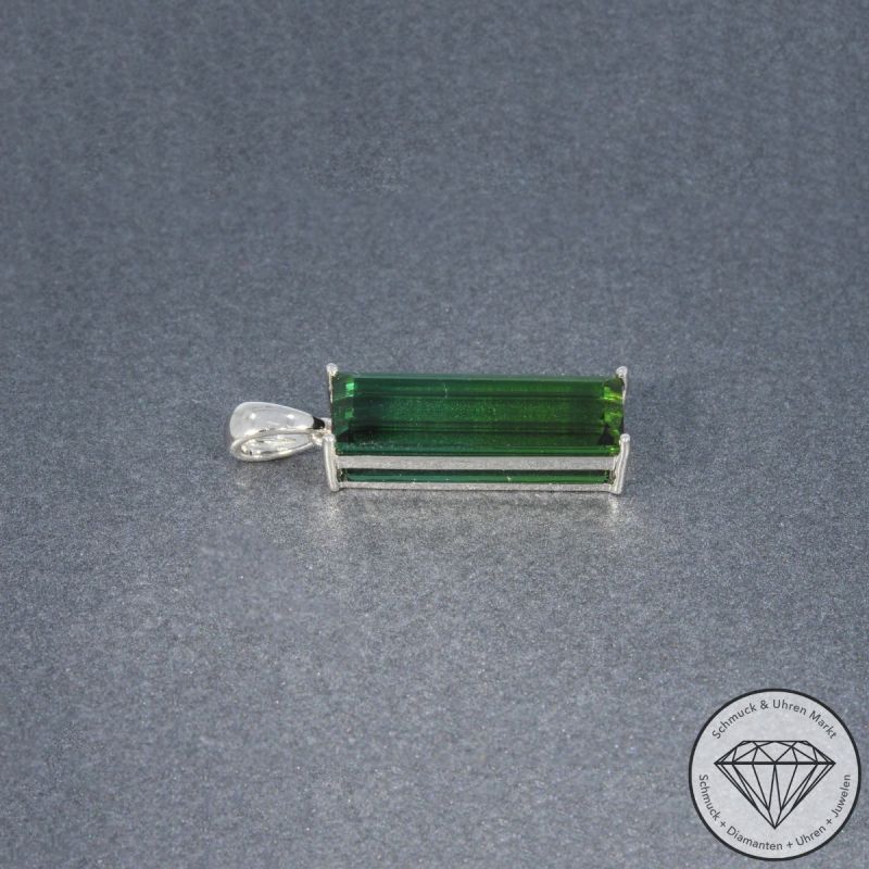 Wert 1690 € Turmalin Anhänger (5,25 carat) in 585er 14 K Weißgold - 105757