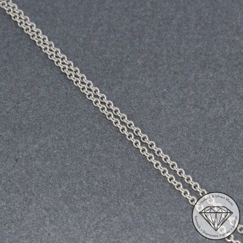 Wert 4190 € Brillant Diamant Anhänger & Kette in 585er 14 K Weißgold - 105761