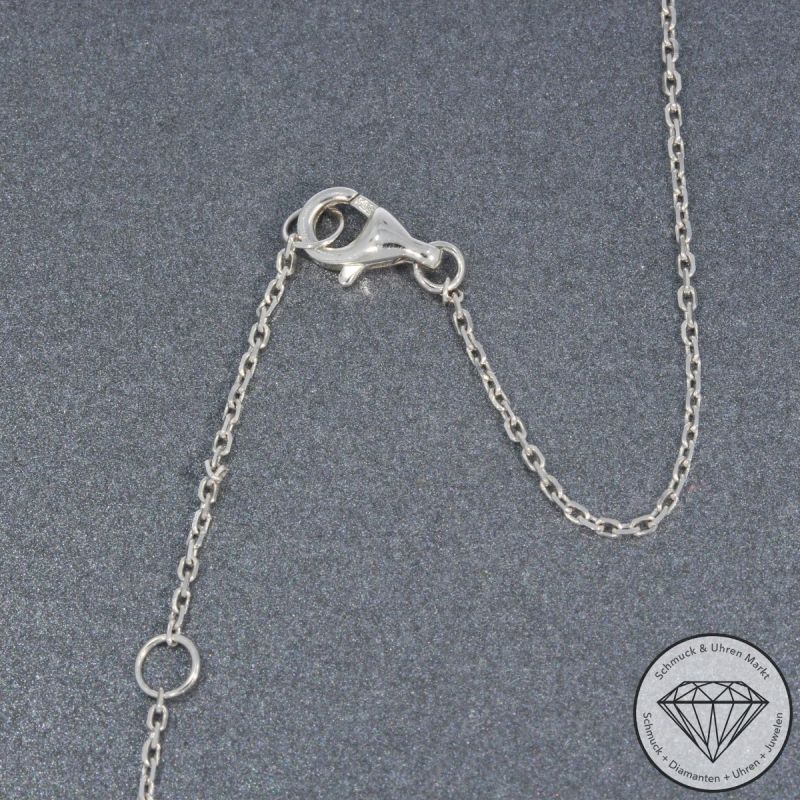 Wert 10650 € Brillant Diamant Aquamarin Anhänger & Kette in 585er 14 K Weißgold - 105765