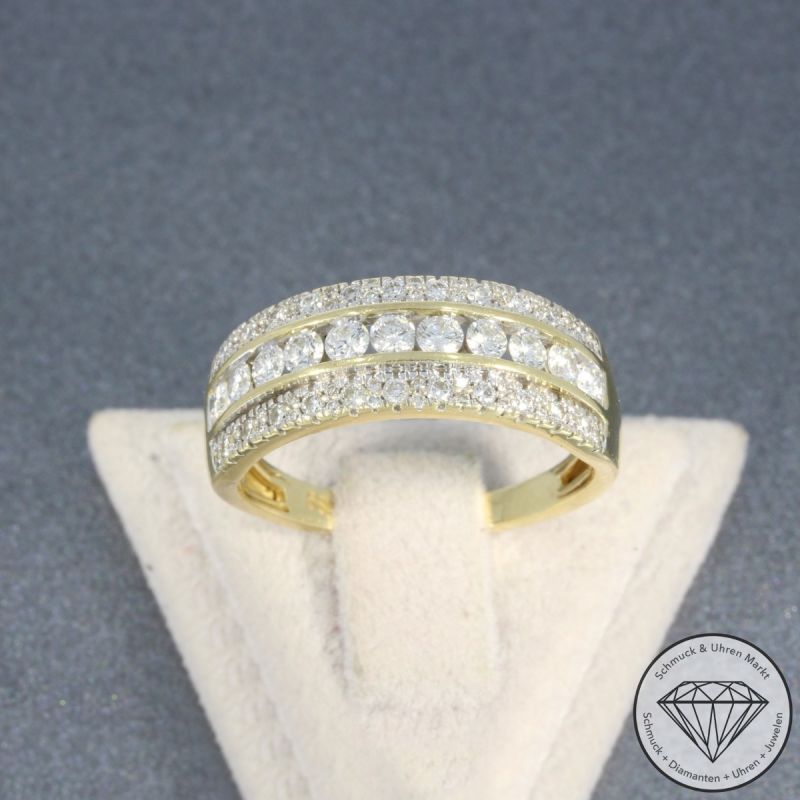 Wert 2790 € Brillant Ring (ca.1,00 carat) in 585er 14 K Gelbgold - 105770
