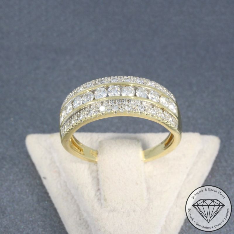 Wert 2790 € Brillant Ring (ca.1,00 carat) in 585er 14 K Gelbgold - 105770