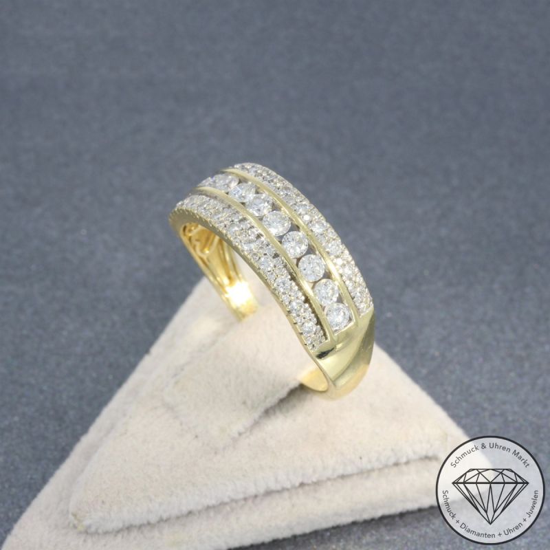 Wert 2790 € Brillant Ring (ca.1,00 carat) in 585er 14 K Gelbgold - 105770