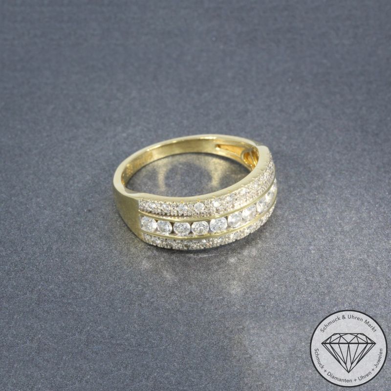 Wert 2790 € Brillant Ring (ca.1,00 carat) in 585er 14 K Gelbgold - 105770
