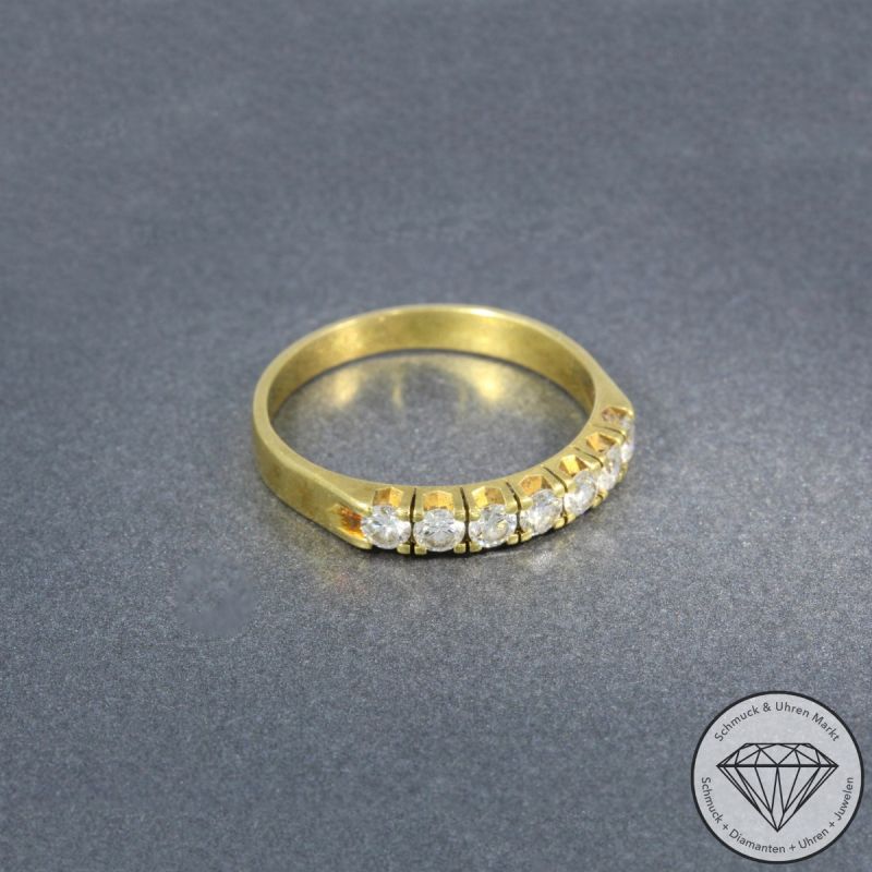 Wert 2190 € Brillant Ring 750er/18 Karat Gelb Gold Größe 61 – 105778