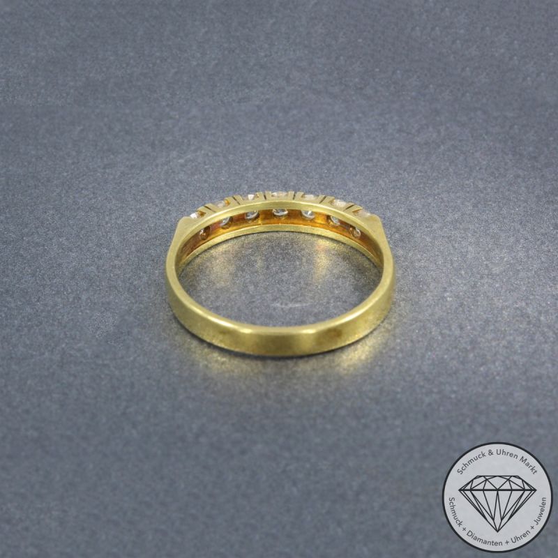 Wert 2190 € Brillant Ring 750er/18 Karat Gelb Gold Größe 61 – 105778