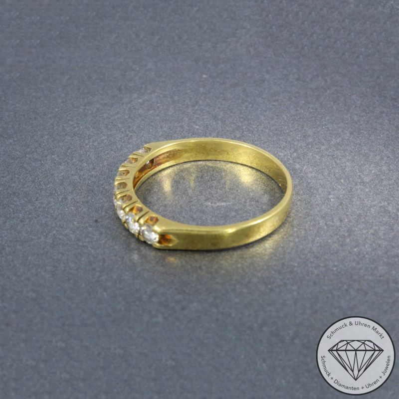 Wert 2190 € Brillant Ring 750er/18 Karat Gelb Gold Größe 61 – 105778