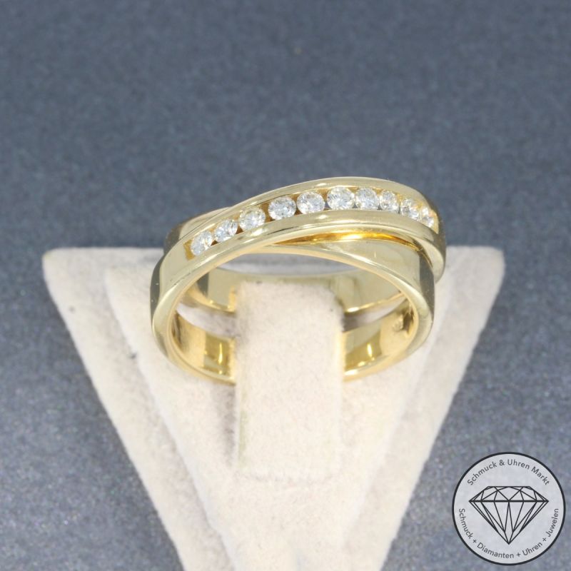 Wert 2590 € CHRIST Brillant Ring in 585er 14 K Gelbgold - 105795