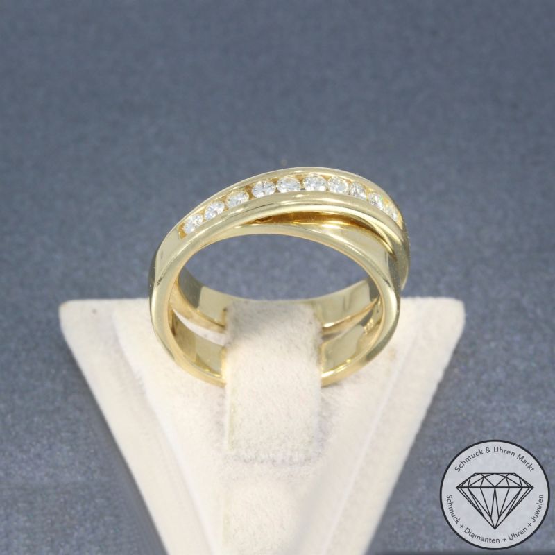 Wert 2590 € CHRIST Brillant Ring in 585er 14 K Gelbgold - 105795