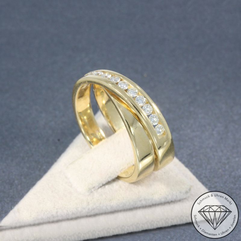 Wert 2590 € CHRIST Brillant Ring in 585er 14 K Gelbgold - 105795