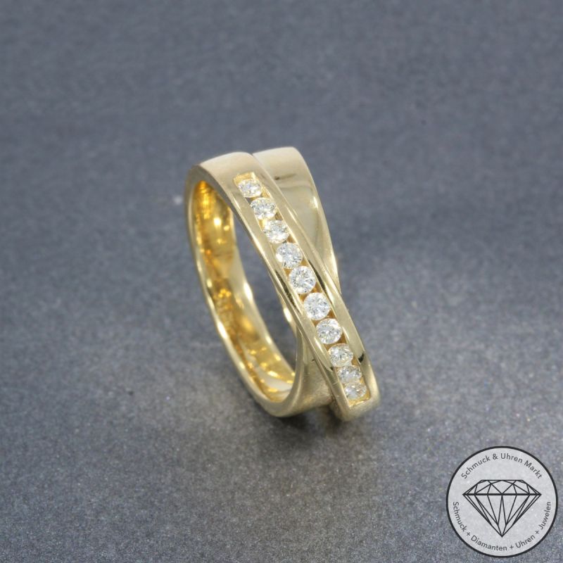 Wert 2590 € CHRIST Brillant Ring in 585er 14 K Gelbgold - 105795