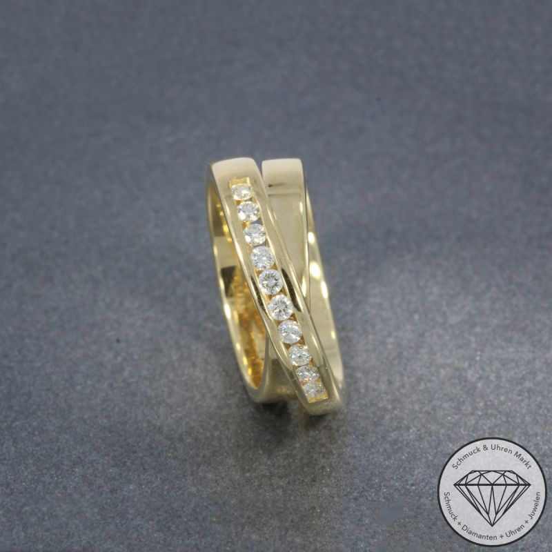 Wert 2590 € CHRIST Brillant Ring in 585er 14 K Gelbgold - 105795