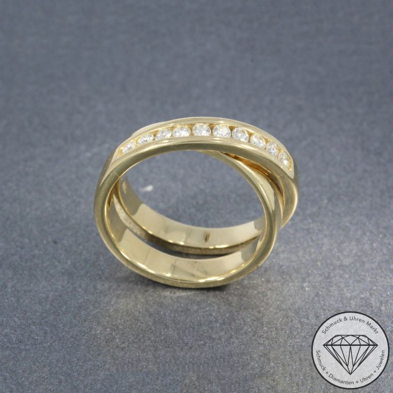 Wert 2590 € CHRIST Brillant Ring in 585er 14 K Gelbgold - 105795