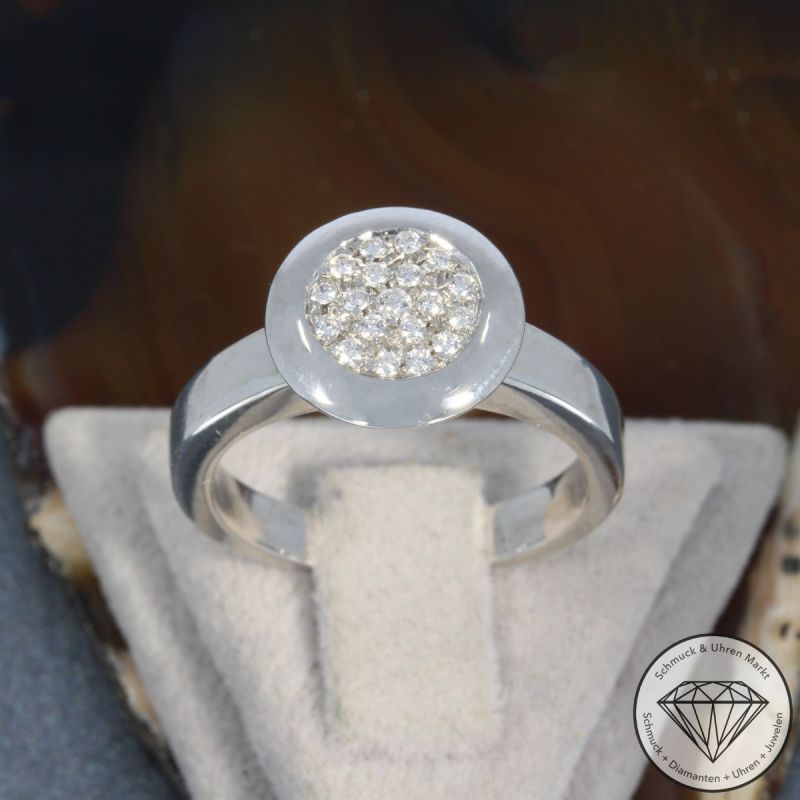 Wert 2550 € Brillant Ring in 750er 18 K Weißgold - 105796