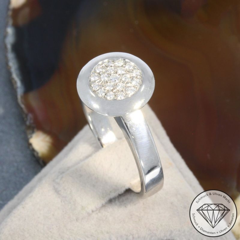 Wert 2550 € Brillant Ring in 750er 18 K Weißgold - 105796