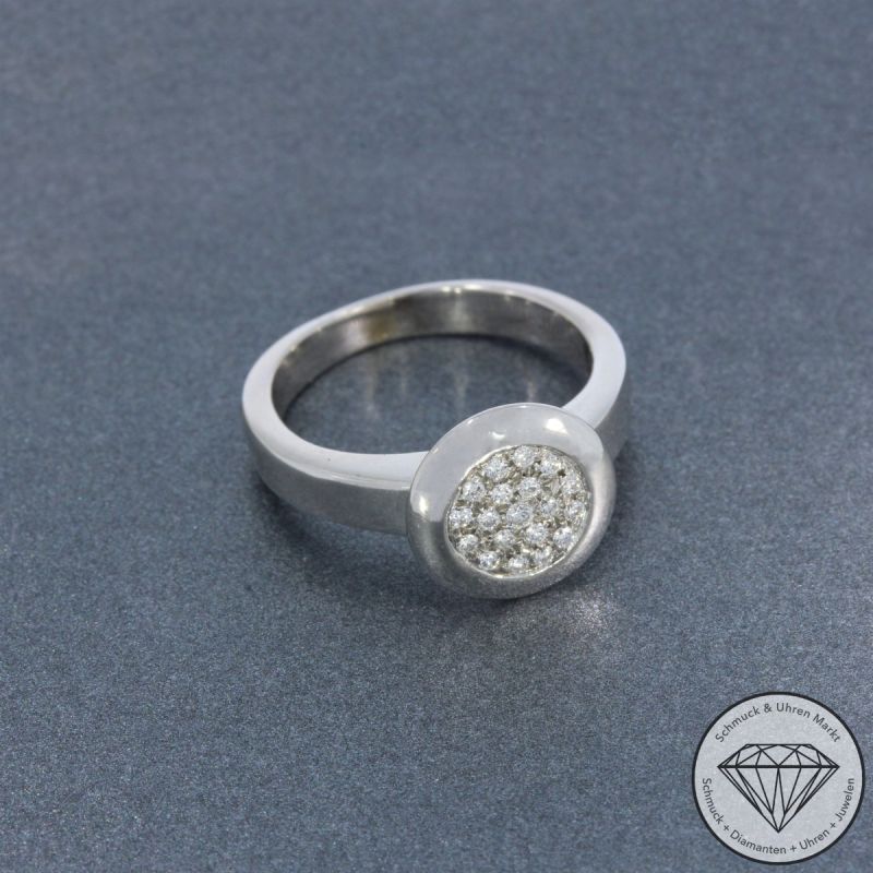 Wert 2550 € Brillant Ring in 750er 18 K Weißgold - 105796
