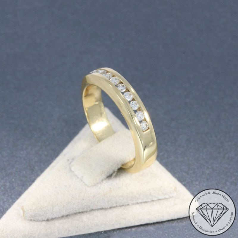 Wert 2250 € Brillant Ring in 585er 14 K Gelbgold - 105798