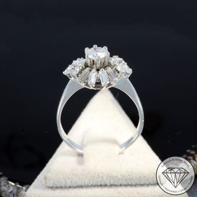 Wert 3590 € Brillant Diamant Ring in 750er 18 K Weißgold - 105779