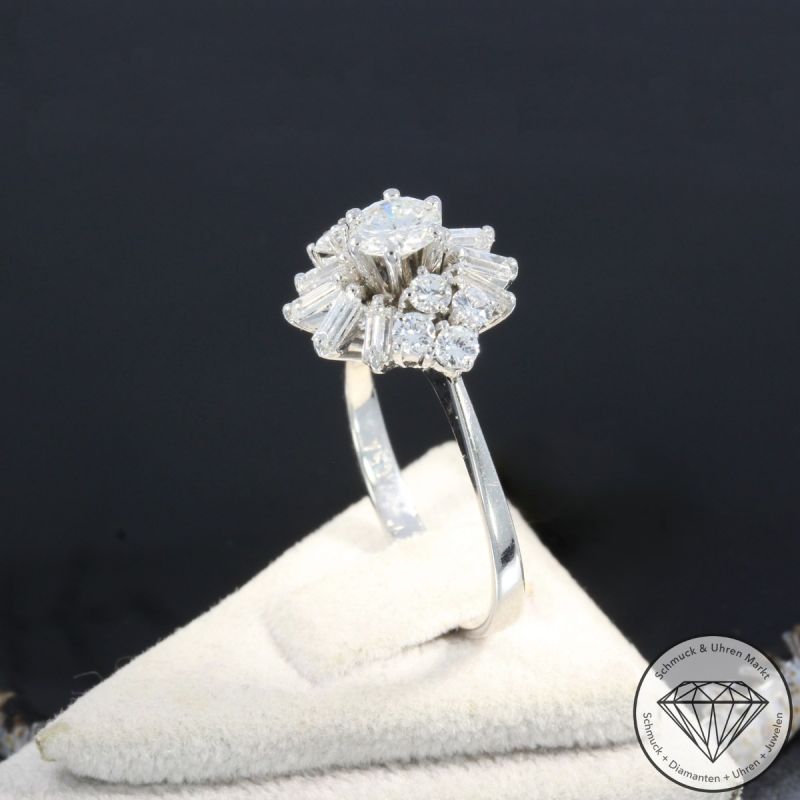 Wert 3590 € Brillant Diamant Ring in 750er 18 K Weißgold - 105779
