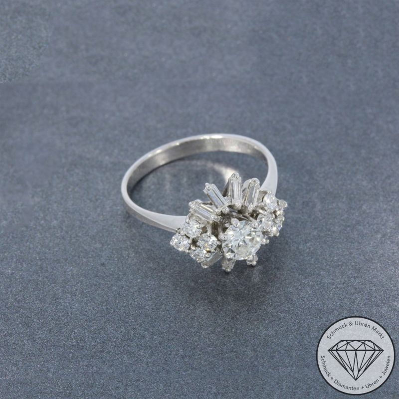 Wert 3590 € Brillant Diamant Ring in 750er 18 K Weißgold - 105779
