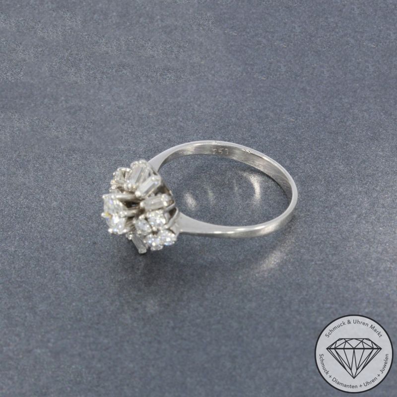 Wert 3590 € Brillant Diamant Ring in 750er 18 K Weißgold - 105779