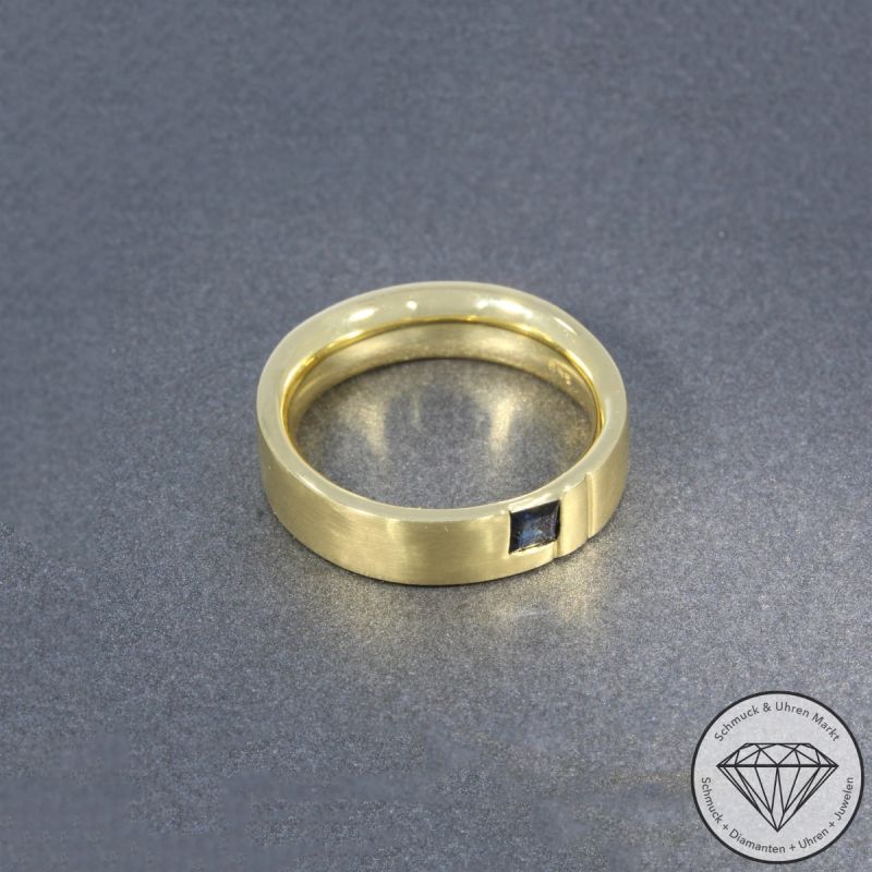 Wert 2950 € Saphir Ring (ca. 0,20 carat) in 585er 14 K Gelbgold - 105800