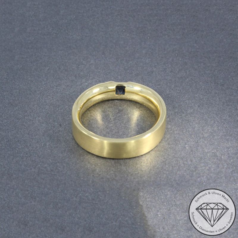 Wert 2950 € Saphir Ring (ca. 0,20 carat) in 585er 14 K Gelbgold - 105800