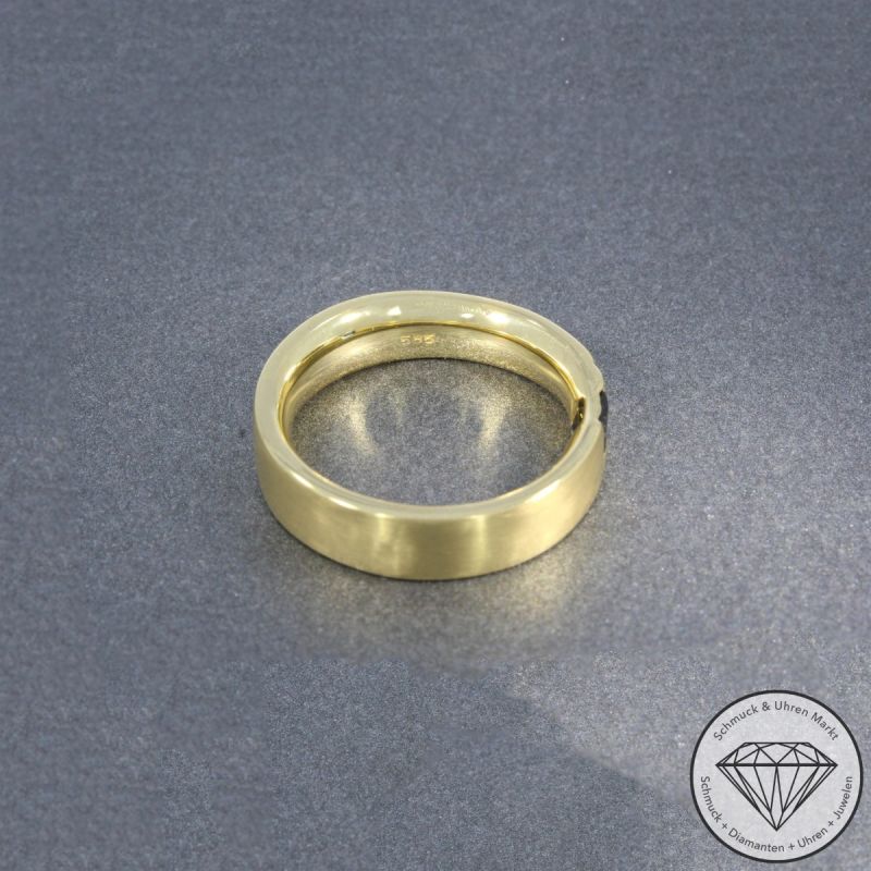 Wert 2950 € Saphir Ring (ca. 0,20 carat) in 585er 14 K Gelbgold - 105800