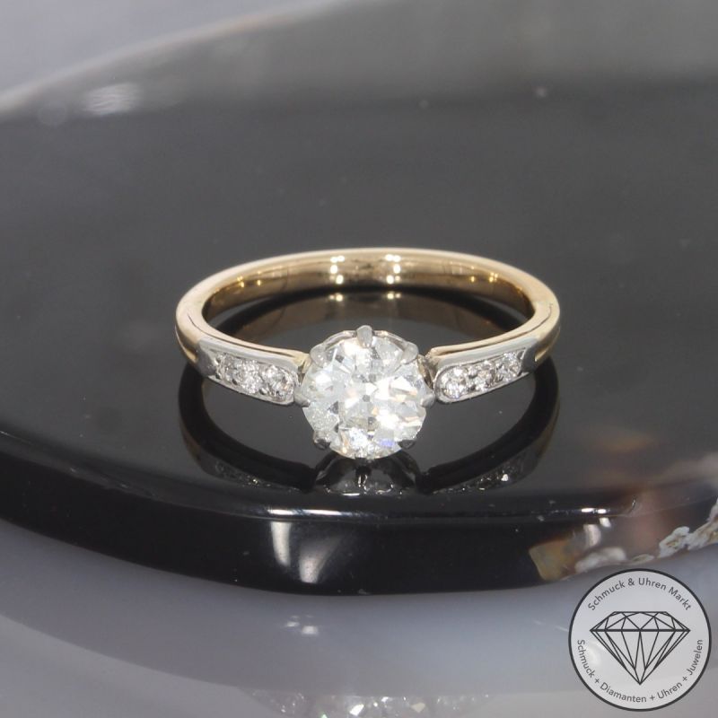 Wert 6990 € Bicolor Brillant Diamant Ring in 750er 18 K Gold - 105802