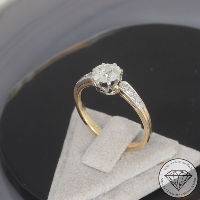 Wert 6990 € Bicolor Brillant Diamant Ring in 750er 18 K Gold - 105802