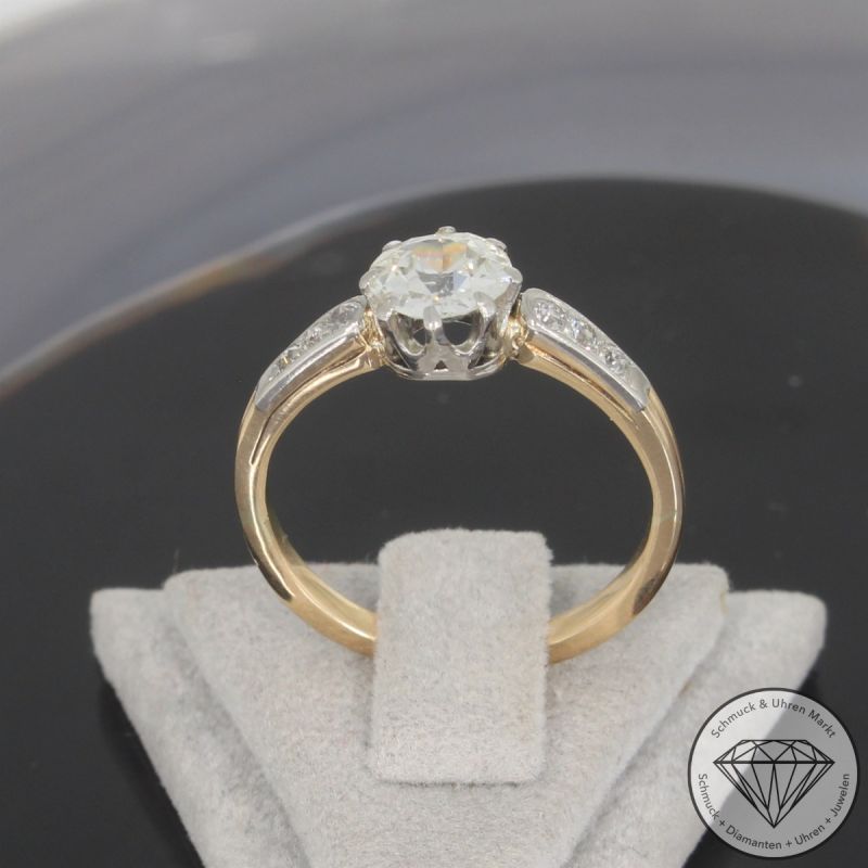 Wert 6990 € Bicolor Brillant Diamant Ring in 750er 18 K Gold - 105802