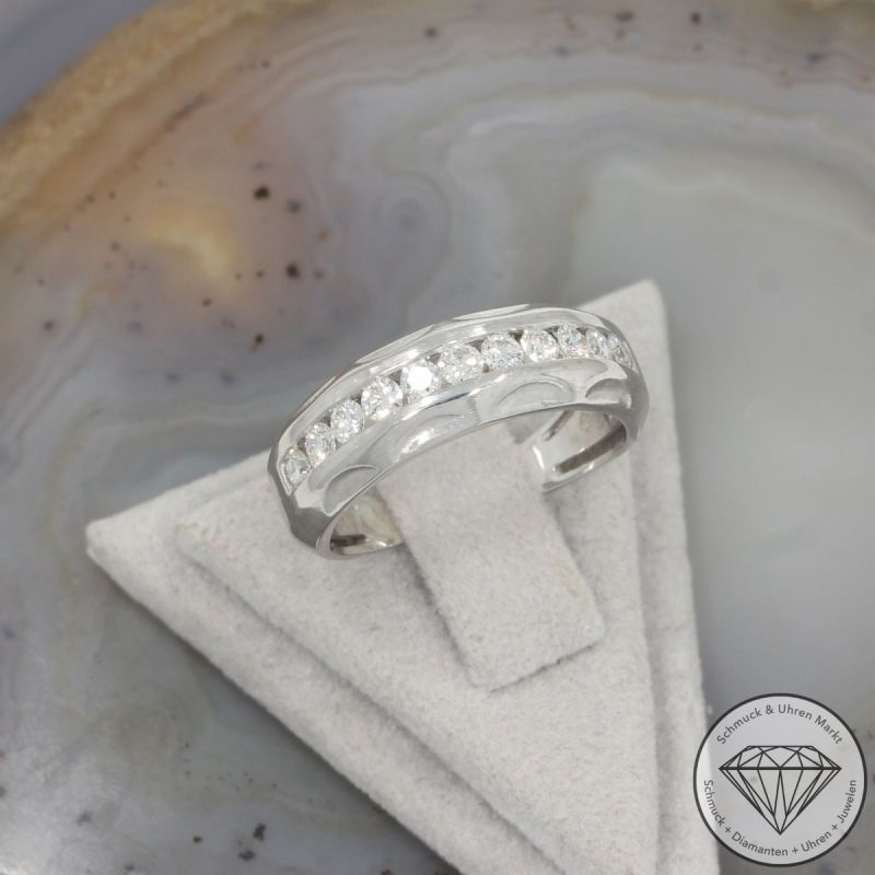 Wert 2350 € Brillant Ring (ca. 0,50 carat) in 950er Platin - 105803