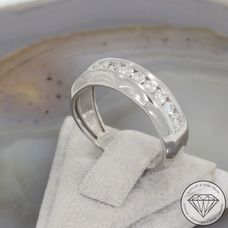 Wert 2350 € Brillant Ring (ca. 0,50 carat) in 950er Platin - 105803