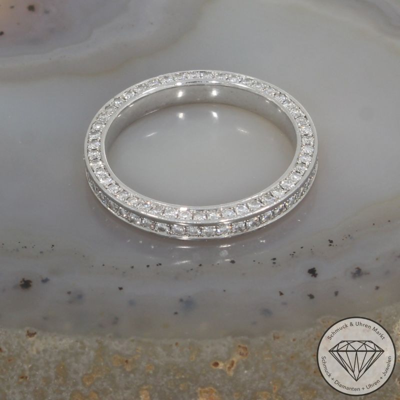 Wert 2690 € Brillant Memory Ring (ca. 0,80 carat) in 750er 18 K Weißgold - 105805