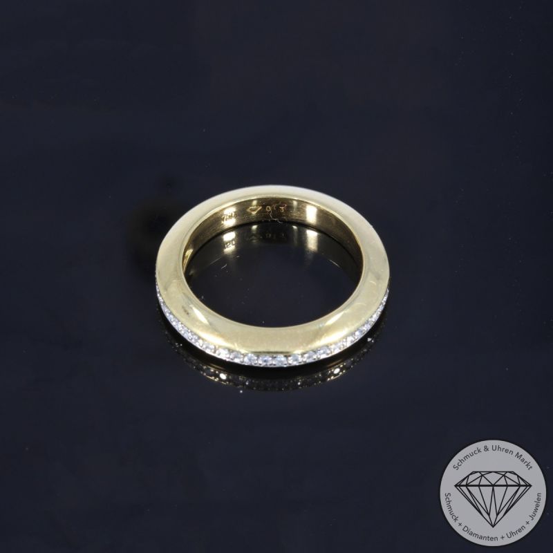 Wert 2450 € Halbmemory Brillant Ring (ca. 0,25 carat) in 750er 18 K Gelbgold - 105806