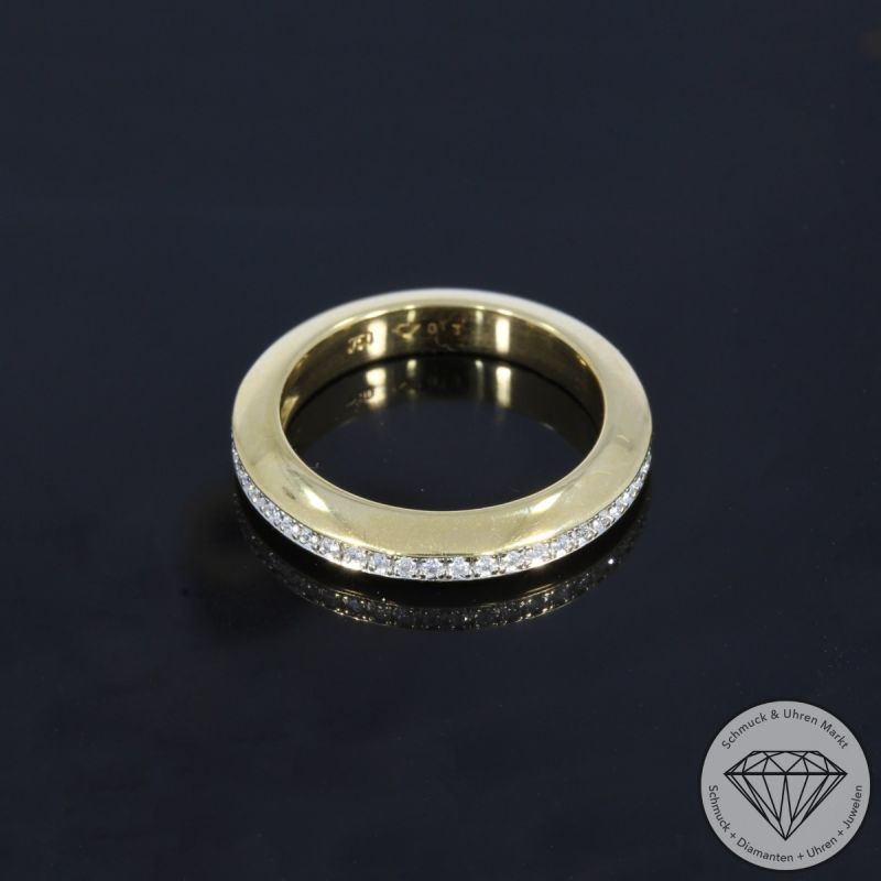 Wert 2450 € Halbmemory Brillant Ring (ca. 0,25 carat) in 750er 18 K Gelbgold - 105806