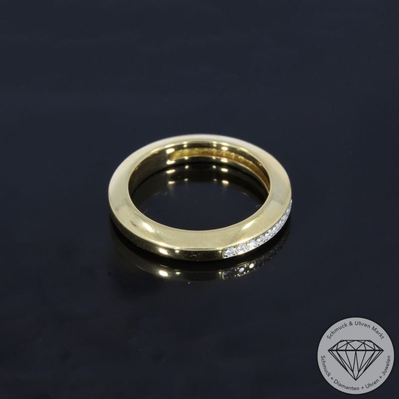 Wert 2450 € Halbmemory Brillant Ring (ca. 0,25 carat) in 750er 18 K Gelbgold - 105806