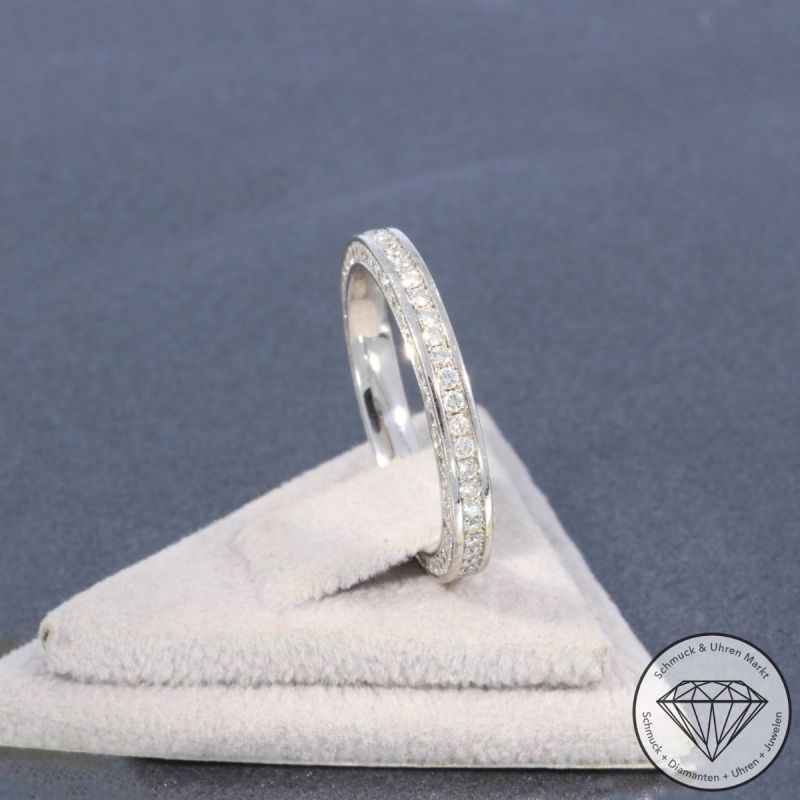 Wert 2900 € Brillant Memory Ring (ca. 0,88 carat) in 750er 18 K Weißgold - 105807