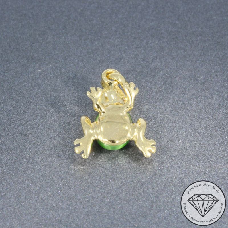 Wert 1250 € Brillant Tigeraugen Anhänger ohne Kette 585er/14 Karat Gelb Gold Länge 2,0 cm – 105808