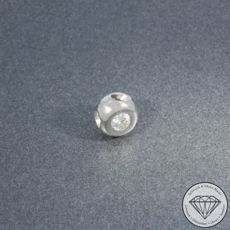 Wert 790 € Solitär Brillant Anhänger (ca. 0,15 carat) in 585er 14 K Weißgold - 105814