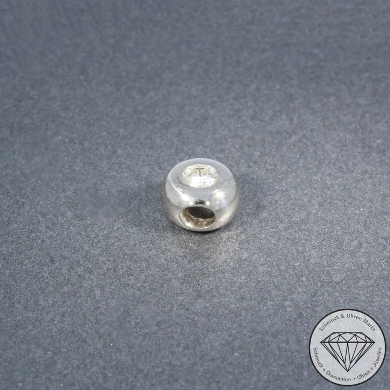 Wert 790 € Solitär Brillant Anhänger (ca. 0,15 carat) in 585er 14 K Weißgold - 105814